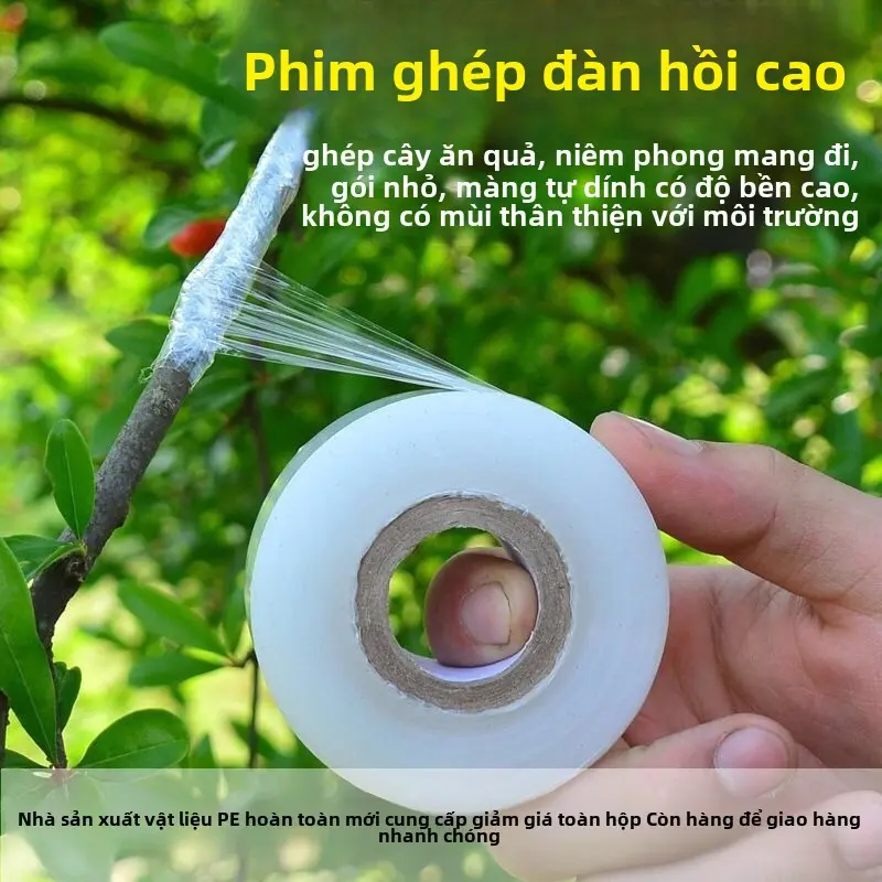 Màng Ghép, Màng Nhựa PE, Màng Co Giãn, Tự Dính, Cho Cây Ăn Quả, Băng Quấn, Cuộn Nhỏ 3Cm, Thích Hợp Để Gắp Ghép