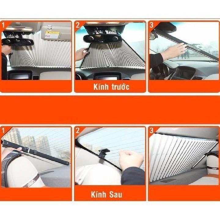 Product Introduction of Tấm Che Nắng Kính Trước Ô Tô Kích Thước 70cm x 155cm, Rèm Kéo Chắn Nắng Tự Cuốn Tiện Lợi 33