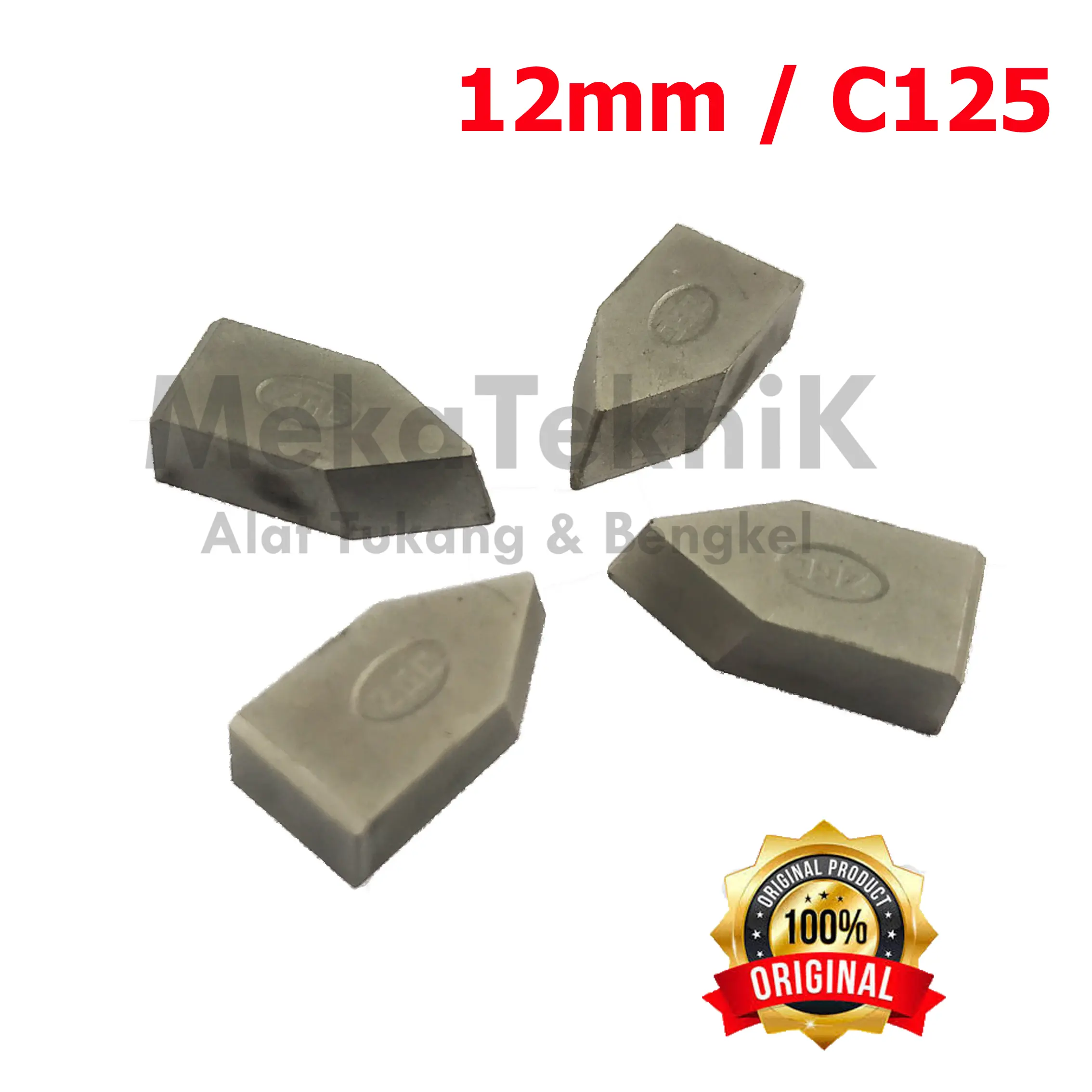 MATA INTAN WIDIA YG6 12MM C125 / MATA INTAN BUBUT BETEL WIDIA / MATA BOR WIDYA ALAT SUMUR BOR