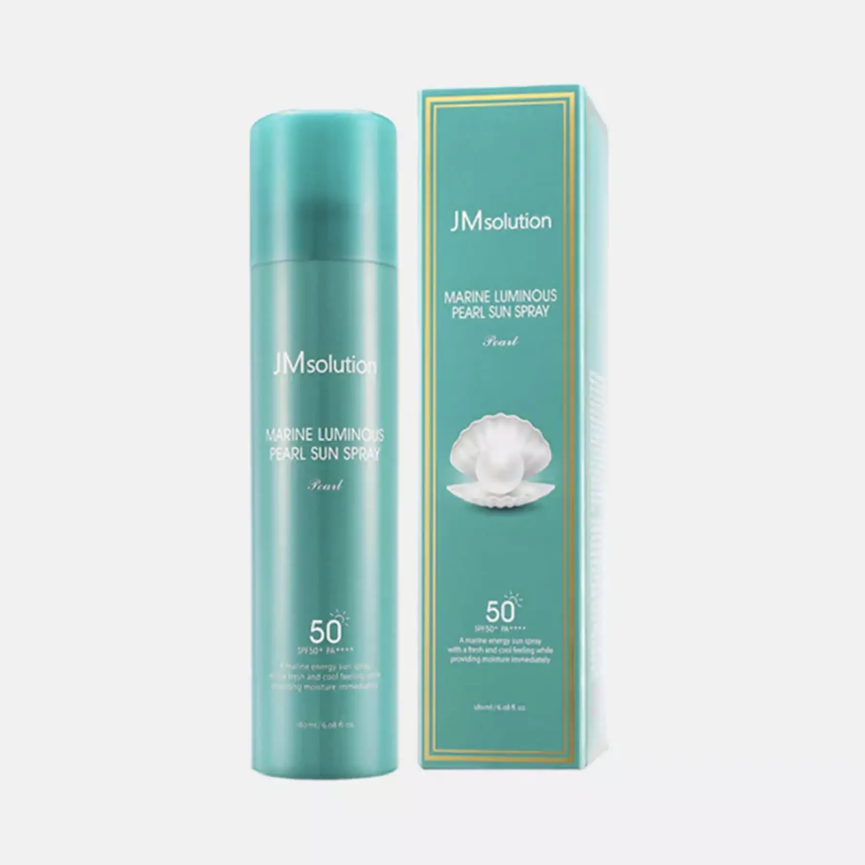 Xịt Chống Nắng Toàn Thân JM Solution Luminous Sun Spray – Nâng Tone Da, Màu Xanh, 180ml Sunscreen Nữ Women Dưỡng Body
