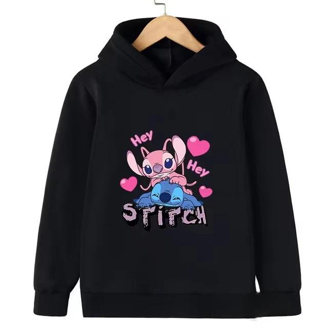 Lilo and Stitch Hoodies Anime Children's Clothing Kids Girls - TikTok ...
