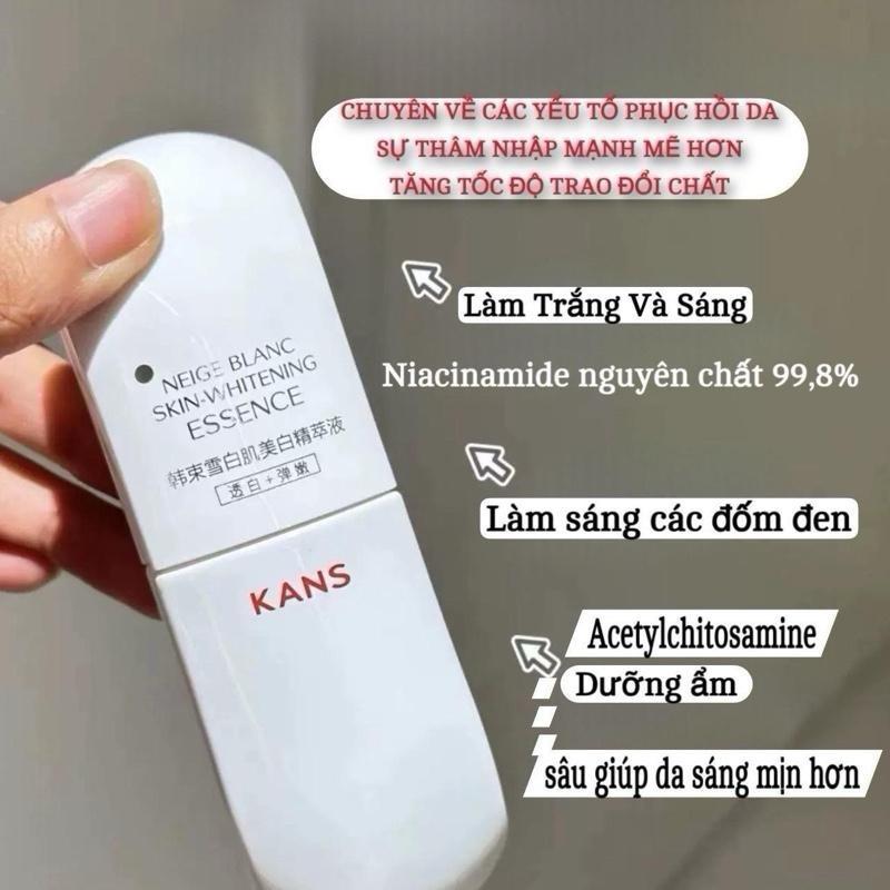 [Mẫu Mới] Bộ mỹ phẩm KANS trắng da dưỡng ẩm , nuôi dưỡng làn da trắng ngậm nước giúp làn da trắng khoẻ trắng bền Full 5 món 5