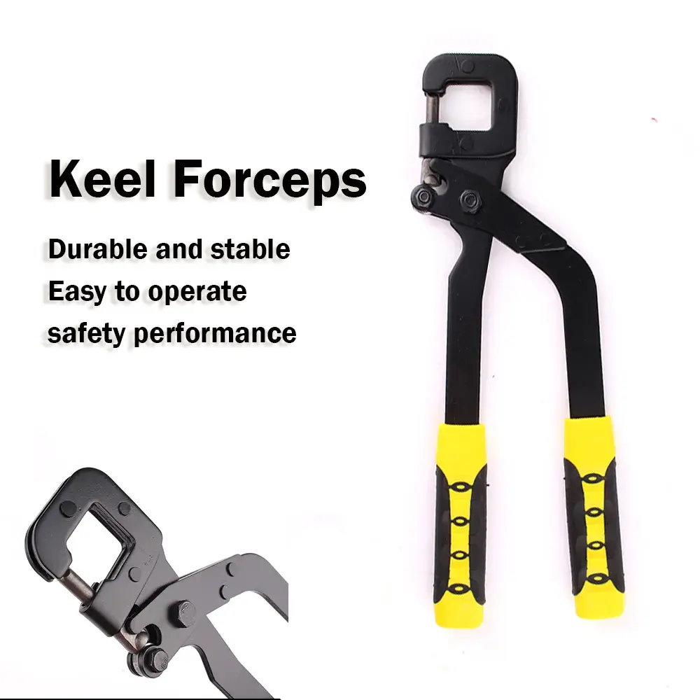 Solid and Long Service Life Long Nose Keel Forceps Work Home Tool Durable Handheld Punch Steel Pliers
