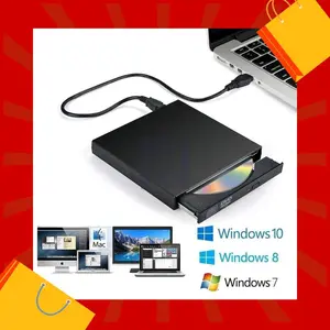 DVD External RW Slim Portable Optical Drive Writer CD ROOM PC Laptop