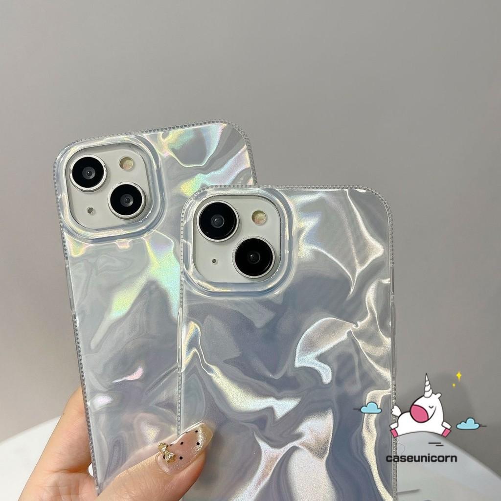 Caseunicorn Casing Hp Untuk Realme Note 60 C63 C61 C51 C53 C12 C65 C67 C51s C55 Note 50 C25s C21 C25 C15 C11 C17 C35 C25Y C21Y C31 C20 C30 11 9i 5i 6i 5 7 C33 5s Narzo N63 N61 Mewah Sederhana Laser Bulu Riak Air Anti Kejutan Soft Case