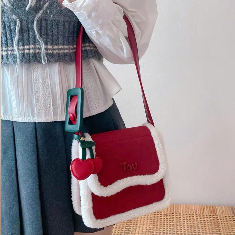 [Kèm charm] Túi thiết kế mới dịp giáng sinh T334 Bag Nữ cầm tay/đeo vai/đeo chéo 7