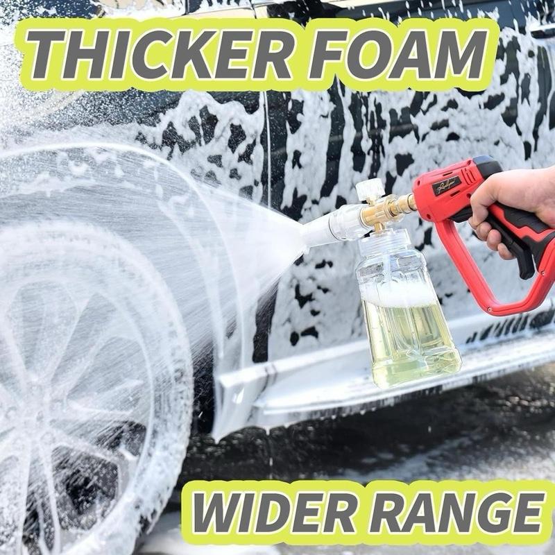 Bình Xịt Bọt Tuyết Rửa Xe Áp Suất Cao, Bình Thiết Kế Trong Suốt 1000ml