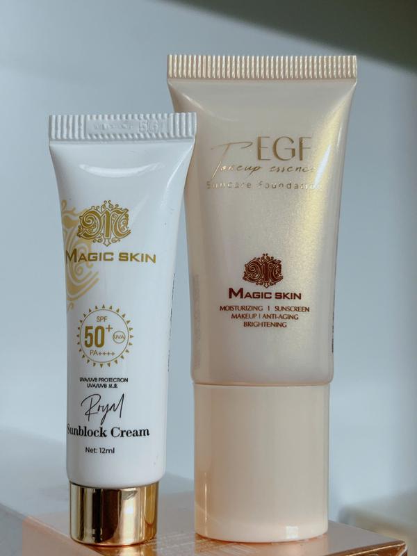 Combo kem nền chống nắng 13g Magic skin Sunblock Cream