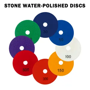 Pad Pemoles Berlian 100 mm/4 inci untuk Marmer Granit dan Batu - Alat Pemoles Lantai Tahan Air Yang Efektif dan Serbaguna