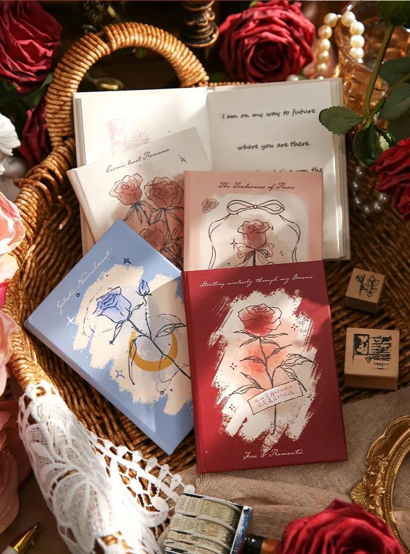 Product Introduction of JIANWU 160 Pages/book Free Romance Series A7 Vintage Flower Mini Pocket Notebook Creative DIY Student Supplies Stationery 0