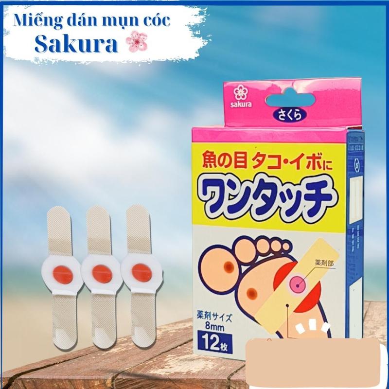 Miếng dán mụn cóc Nhật bản hộp 12 miếng dán mụn cơm trai chân hiệu quả và dễ sử dụng Skincare Làm Đẹp Da
