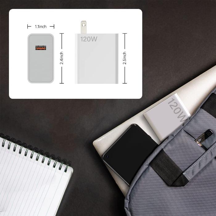 Product Introduction of For Xiaomi 120W fast charger 6A type C cable for Android phone fast charging adapter Universal Travel Charger for Xiaomi Redmi Note 10 11 11e pro, K20 K30 K40 mi 11 Poco X3 F3 14