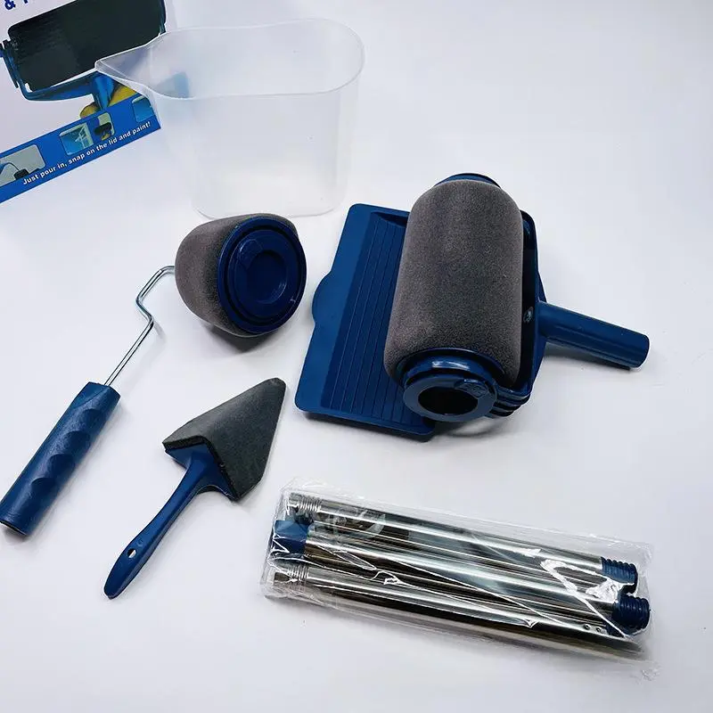 Paint Roller Kit, Multifunctional Wall Decoration Kit, Professional Paint Roller & Accessories Suitable for Smooth Application, Wall Paint Roller, Painting Tools, Interior 7