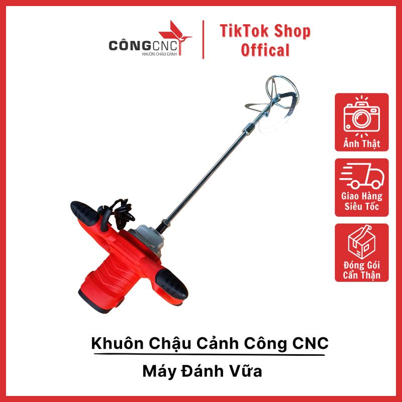 Máy Trộn Bê Tông Cầm Tay Điện 2100W công Cụ Hữu Ích Trong Đổ Chậu Cảnh 0