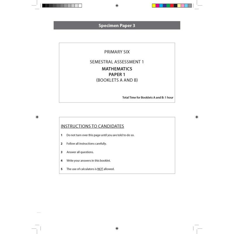 Product Introduction of Primary 6 Mathematics CA & SA Specimen Papers/Singapore Syllabus/Assessment Book | PSLE Challenging Math Mock Exam Paper 5