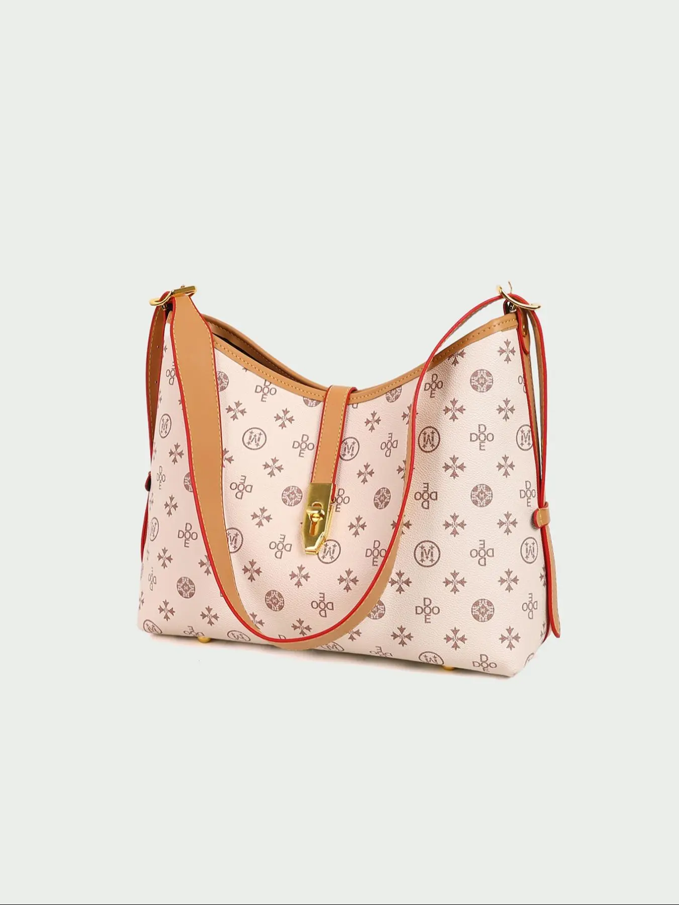 Women's Fashionable Floral Print Underarm Bag, Casual PU Leather Shoulder Bag for Daily Used, Trendy Versatile High-quality Daily Commuting Bag