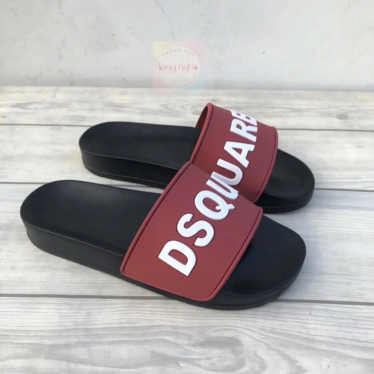 Dép lê ĐS QUỜ đỏ nam nữ size 35-42 dép dẻo nhẹ