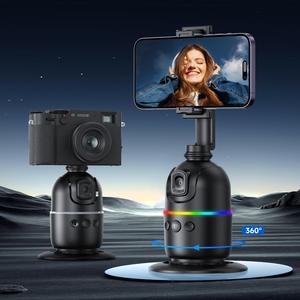 Smart Face Recognition Selfie Stick, 360° Rotatable Selfie Stabilizer, Auto Face Tracking Tripod, Phone Tracking Holder for iPhone & Android, Stocking Fillers Gift