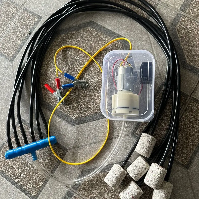Sủi Oxy 12V Gắn Quạt Tản Nhiệt,Êm Bền Mạnh 4
