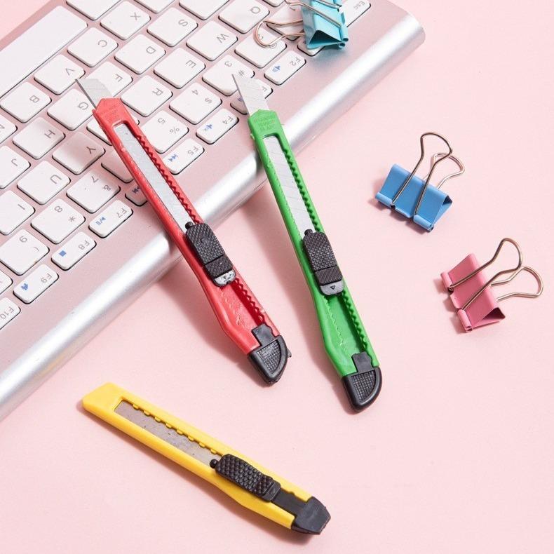Product Introduction of HANJI Metal Small Utility Knife Office Stationery Wallpaper Cutter with Smooth Sharp Blade Ideal for Cutting Paper Scraping Crafting and DIY Projects Durable and Easy to Handle for Versatile Use 17