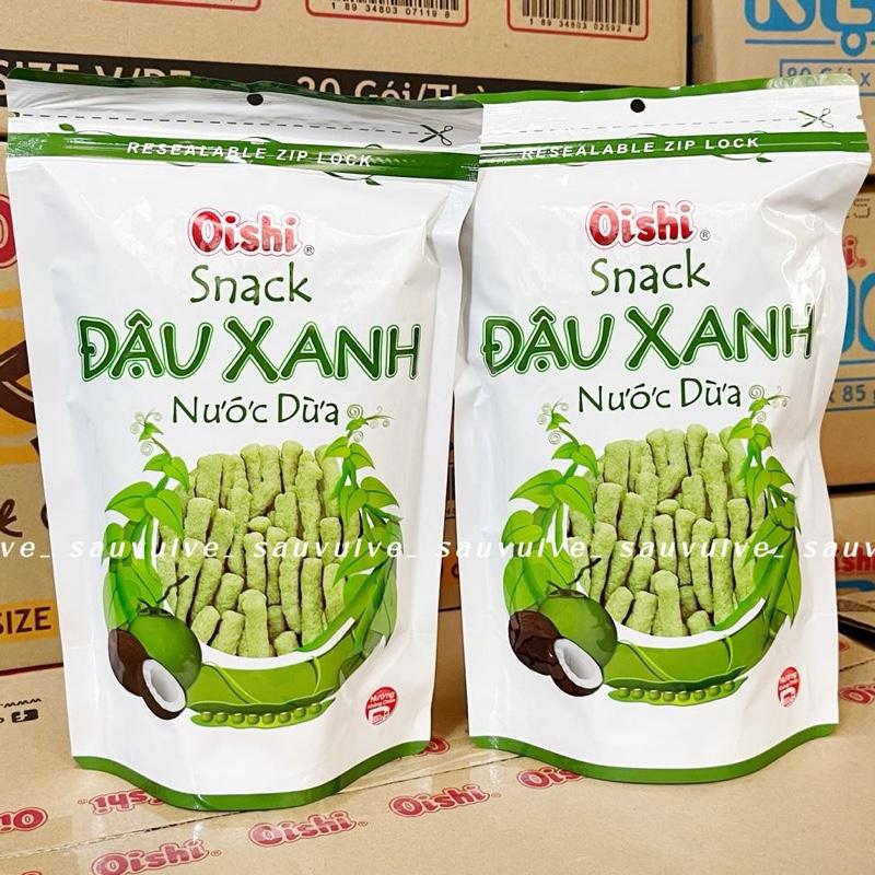 Combo 5 bịch LỚN 65g Snack Oishi Đậu Xanh Nước Cốt Dừa Snack Tôm Cay Nồng Snack Tôm Xốt Tương Mật Ong ZUNA Ăn Vặt 