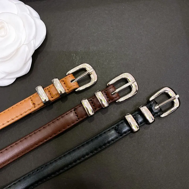 Thắt Lưng Quần Khoá Bạc, Bản 1.5cm, phối quần tây, quần jean nữ 6