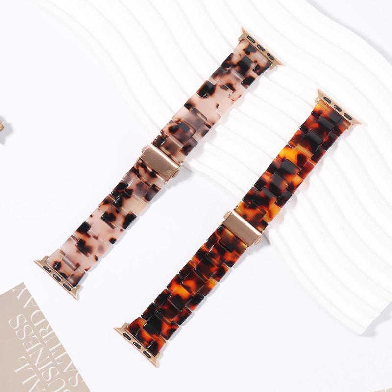Product Introduction of Fashion Resin Watch Band, Lightweight Watch Band for Women, Wearable Accessories Compatible with Apple Watch Series 6/5/4/3/2/1/SE 2