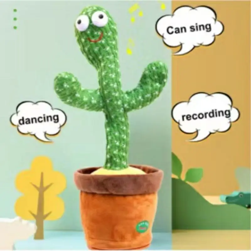Boneka Pintar Kaktus Joget Dancing Joged Cactus Toy 1