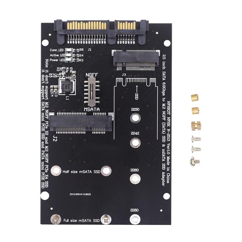 Product Introduction of Bảng điều hợp SATA SSD sang SATA 3.0, Bộ chuyển đổi 6.0Gbps, Bộ chuyển đổi thẻ chuyển đổi tấm, Tương thích với M.2 MSATA sang SATA 8