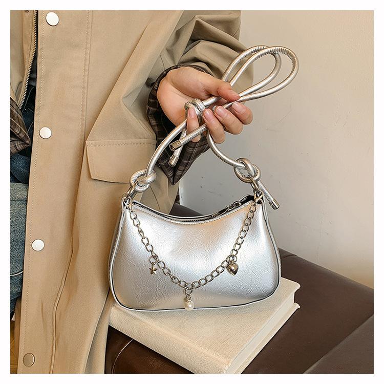 Bibag - Hàng Mới Về Túi Xách Nữ Bán Nguyệt Dây Đeo Rút Tx100 - Bag Da Nữ Nhung Kem Tote