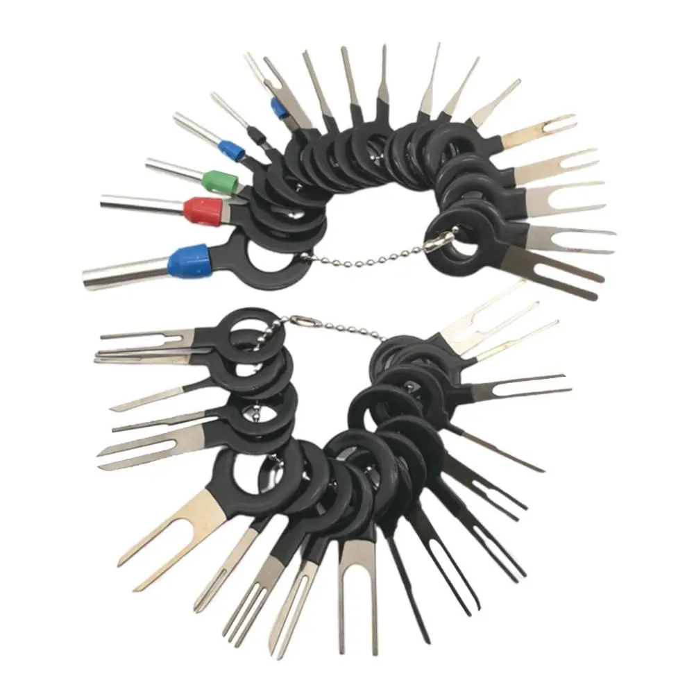 Terminal Removal Tool kit,36pcs Pins Terminals Puller Repair Removal Key Tools for Car,Pin Extractor Electrical Wiring Crimp Connectors Key Kit