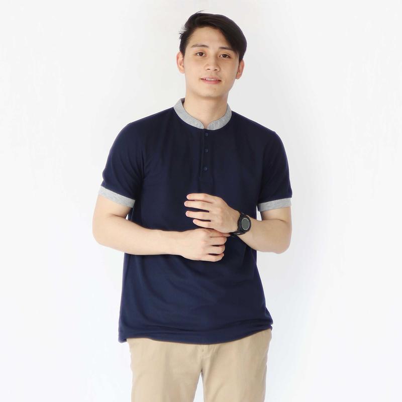 Product Introduction of Kaos kerah shanghai polo shirt pria dewasa | kaos polos kerah sanghai lengan pendek Custom Panjang Abu Muda Basic 37