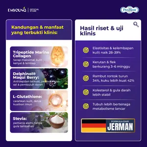 New_ Promo Extra EMYOUNG -  Super Cell Collagen Delphinol | Collagen Drink Whitening BPOM dengan Glutathione & Maqui Berry Terbaru