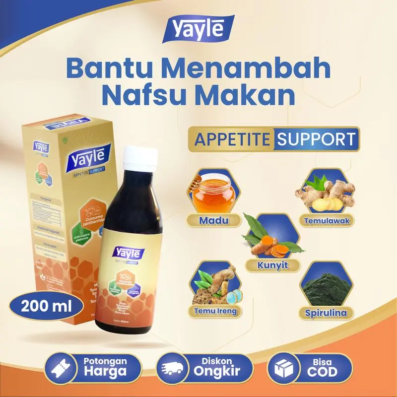 Yayle All Varian - 120ml & 200ml - Madu Vitamin Support tumbuh kembang si kecil Bayi & Balita 1