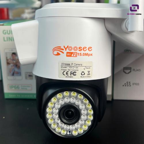 Camera Yoosee D14X- 15.0mpx- Đàm thoại gọi điện 2 chiều- Ban đêm chế độ đèn Led- Chống nước chống mưa với công nghệ Ip66- Hải Phong Camera 2