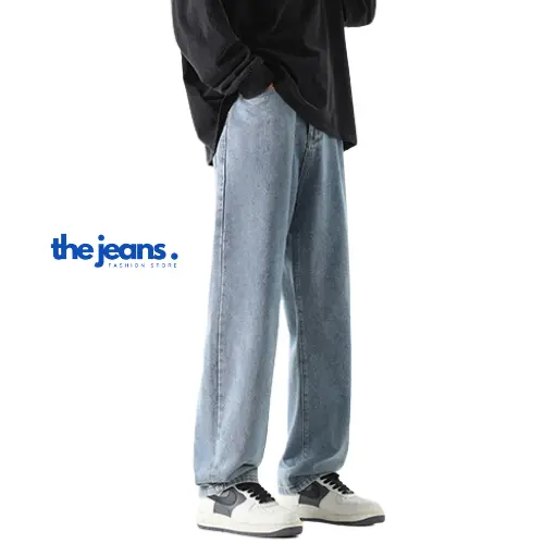 [Deal Mở Bán] Quần Jean Nam Baggy Ống Suông Chất Vải Dày Dặn 3 Màu T1 The Jeans - Thời trang nam - Chất liệu cotton Menswear Pants Có Túi 4
