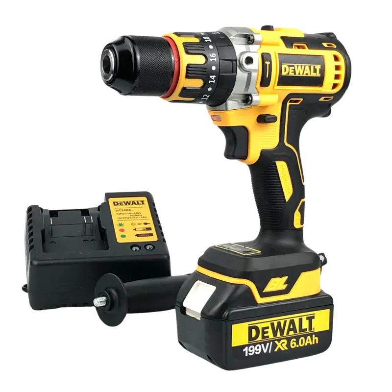 Máy khoan pin Dewalt 199v New động cơ không chổi than Đầu kẹp autolock 8