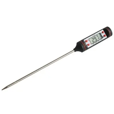 Nhiệt Kế Điện Tử Màn LCD Đo Nhiệt Độ Dầu Rán, Nước sôi 0