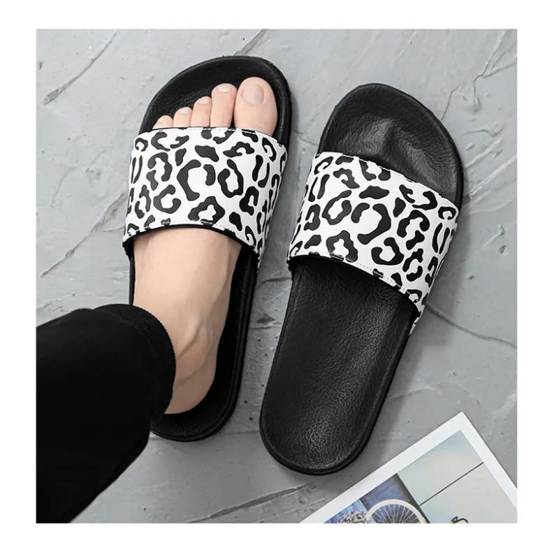 Product Introduction of 2025 new zebra and lip striped slippers, neutral and fashionable home slippers 21