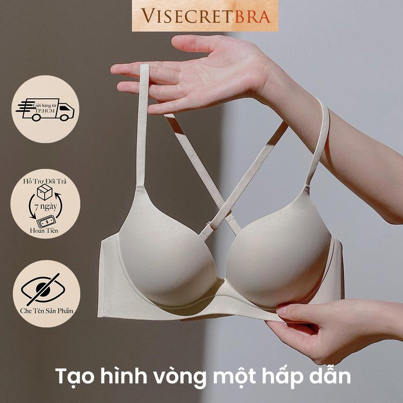 Áo Lót Áo Bra Nữ Su Đúc Mút Mỏng 2cm Không Gọng Không Đường May Gom Nâng Nhẹ V1 Mềm Mại Áo Ngực Cúp Ngực  -- VN230957 Cup