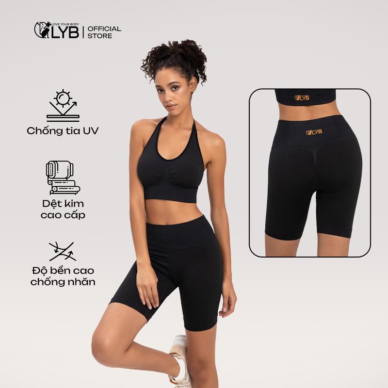 [LYB] Quần Legging đùi Nữ Cạp Cao | Đồ Tập Gym, Yoga, Chạy Bộ | Co Giãn 4 Chiều, Chống Tia UV, Tôn Dáng, Hack Vòng 3