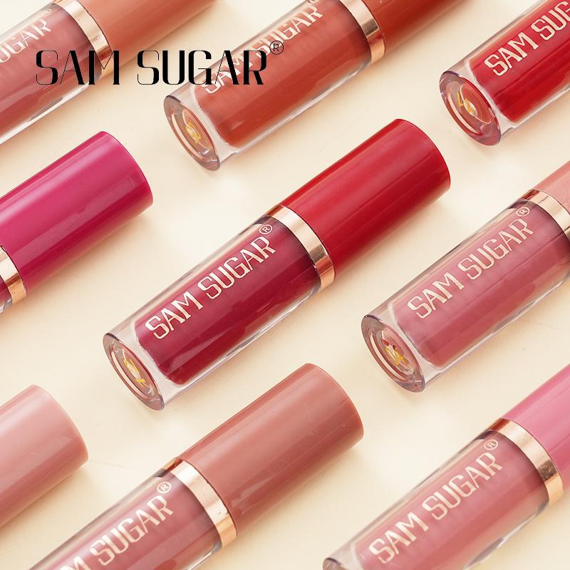 Matte Lip Gloss Set, 12pcs/box Matte Lip Balms, Easy Coloring Lip Sticks, Moisturizing Matte Lipstick, Velvet Matt Finish Lip Gloss, Magenta Lipstick 7