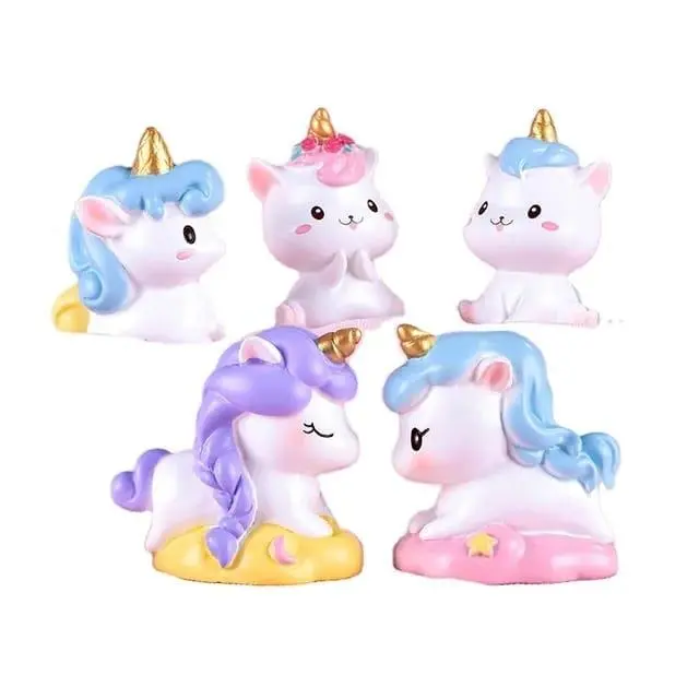 Cake Topper Ornamen Unicorn - Hiasan Ulang Tahun Karakter Unicorn - Mainan Anak Unicorn 0