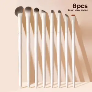 Set Brush 8 Pcs Kuas Make Up Set Lengkap Kuas Alat Kosmetik Hight Quality Professional BR 4118