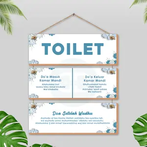 Hiasan dinding Toilet - Hiasan dinding gantungan pintu toilet - Hiasan dinding Gantungan pintu toilet 1 Set - Hiasan dinding 1 Set - Hiasan dinding toilet 1 Set - KT