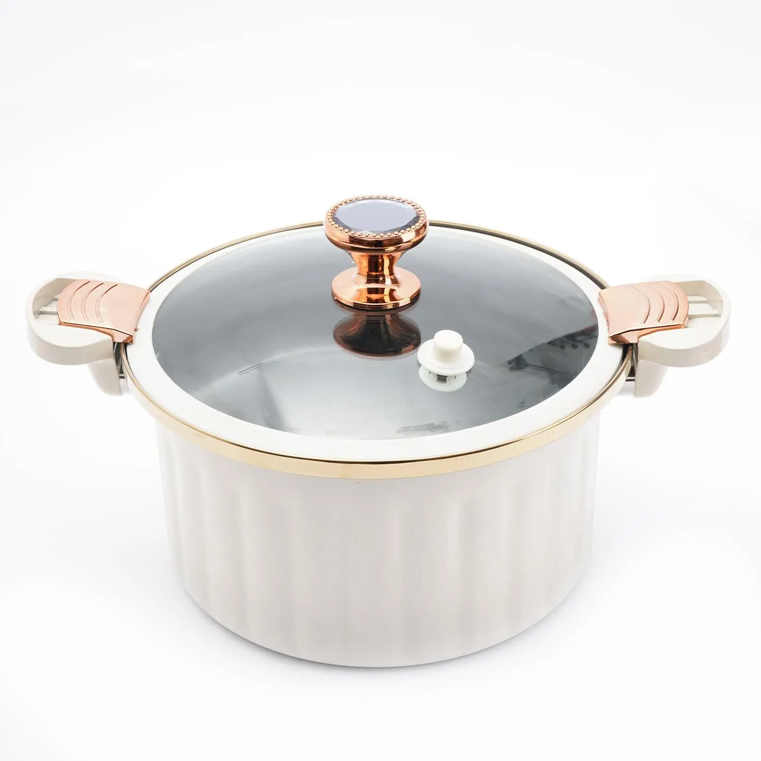 Aluminum Pot with Lid, 1 Count Household Stockpot with Lid, Soup Pot, Cooking Pots for Kitchen, Cookware