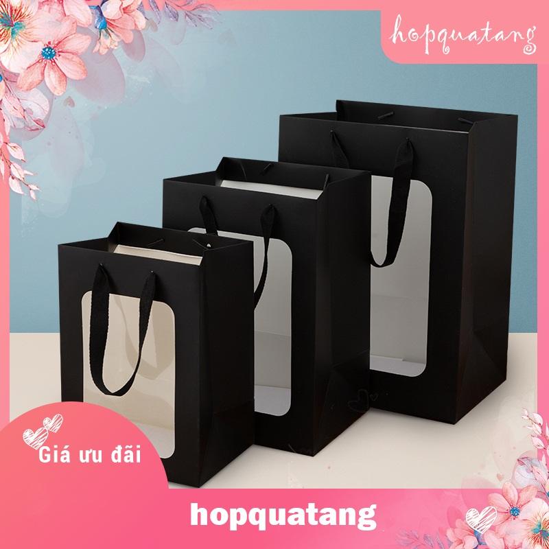 Túi Giấy Mặt Kính Đựng Hoa, Quà Tặng Túi Giấy Cứng Cao Cấp 5