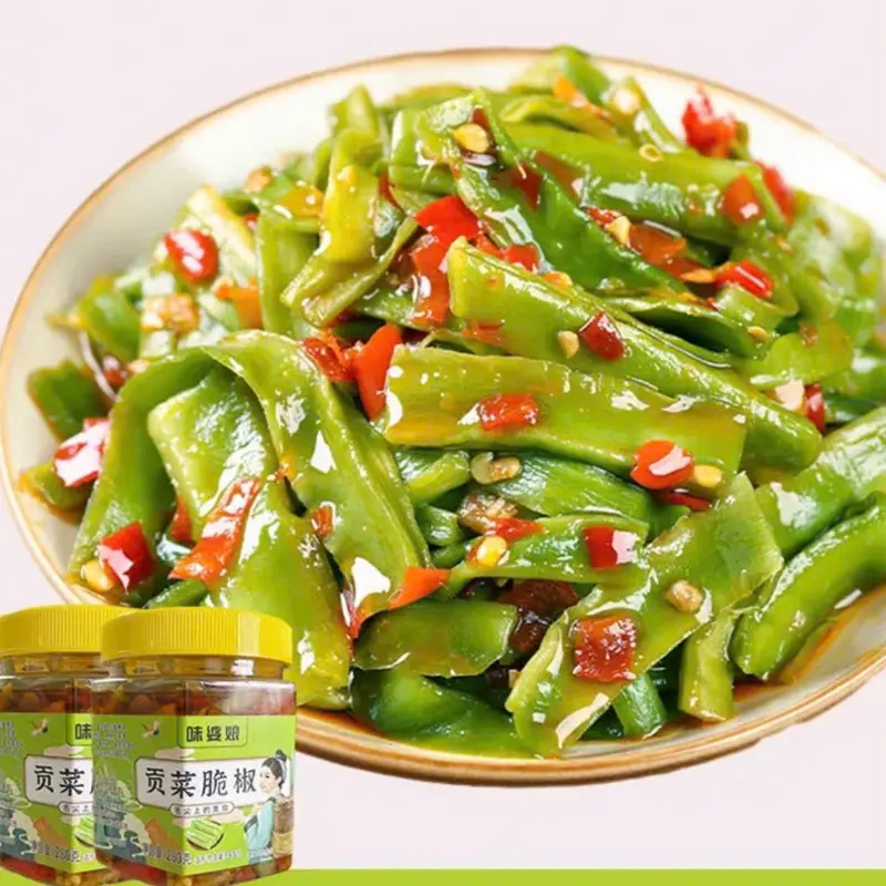 Rau Tiến Vua Xào Ớt Hồ Nam Giòn Ngon Hộp 280g - Ăn Vặt 492 8