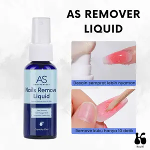 AS Nail Remover Liquid Gel Spray 60ml / Pembersih Kuku, Lepas Press On & Gel Polish Praktis