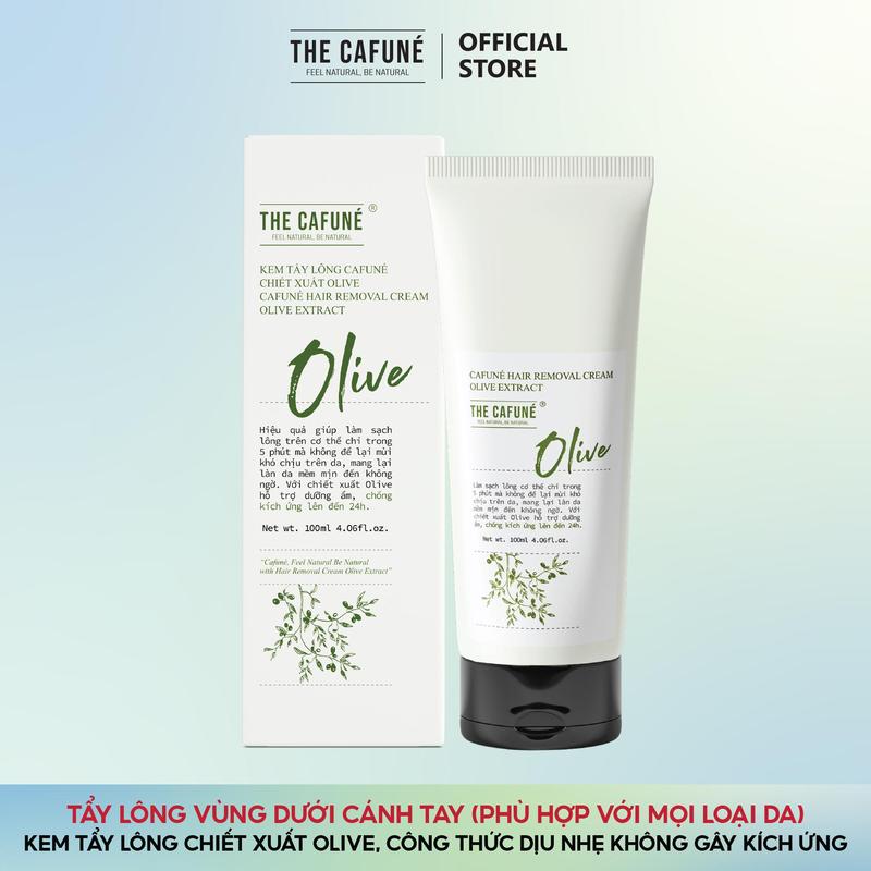 Kem Tẩy Lông Nách Olive Tẩy Sạch vùng Dưới Cánh tay | Phù hợp cho mọi loại da 100ml TCF Cạo Râu